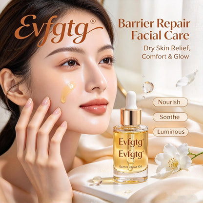 💧Evfgtg Luminous Glow Repair Facial Oil, Restorative Barrier Support Oil, Deep Moisturize to Relieve Dryness Daily Skin Care
